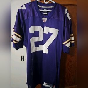 Reebok Minnesota Vikings Michael Boulware Purple and White Football Jersey 52